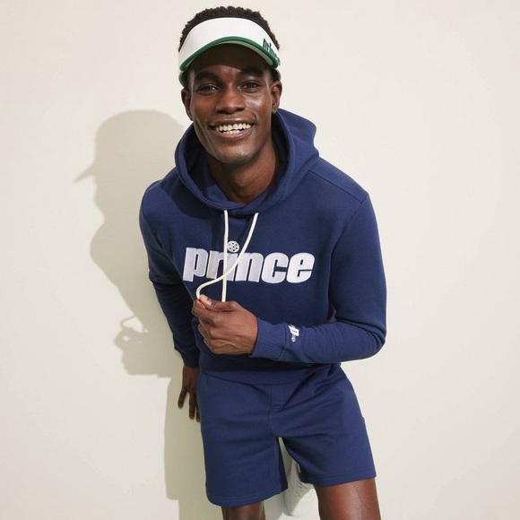 New Prince Men’s Logo Hoodie Large Navy Pickleball - Picture 1 of 11